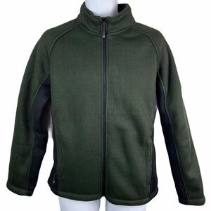 ZXBLK by ZeroXposur Jacket Coat Mens Zip Up Dark Army Green and Black